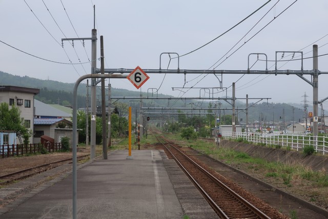越後滝谷駅 ホーム