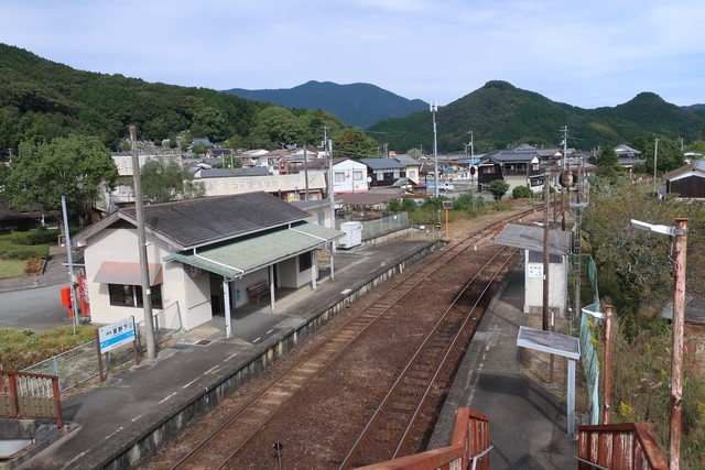 伊予宮野下駅　ホーム
