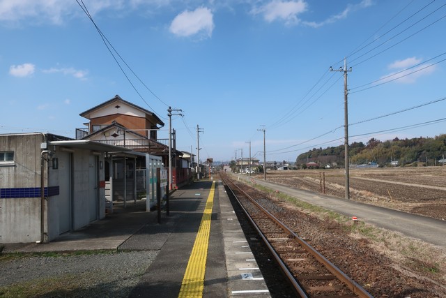 俵田駅 ホーム