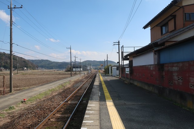 俵田駅 ホーム
