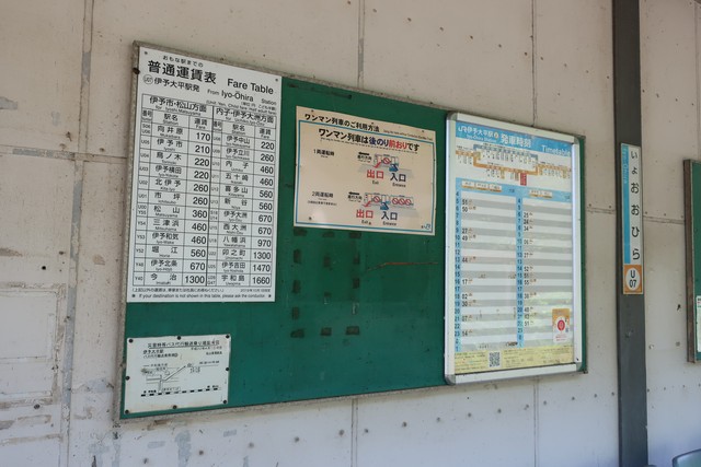 伊予大平駅 ホーム