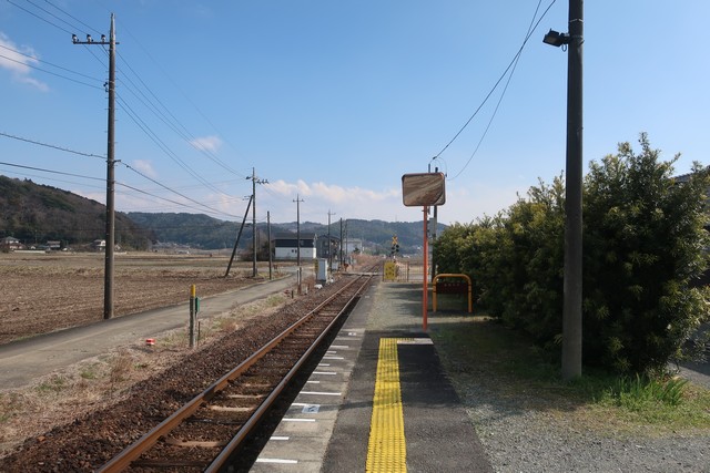 俵田駅 ホーム