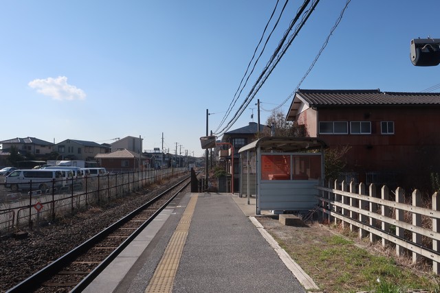 上総清川駅 ホーム