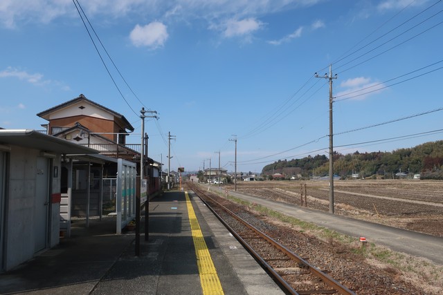 俵田駅 ホーム