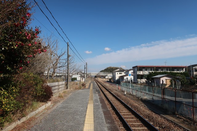 上総清川駅 ホーム