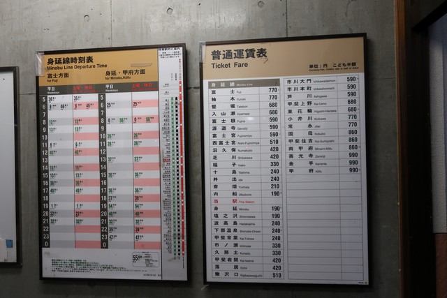 甲斐大島駅 改札口