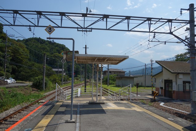 甲斐大島駅 ホーム