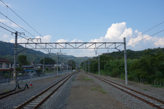 甲斐岩間駅 ホーム