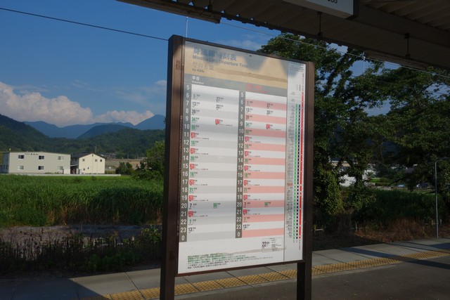 甲斐岩間駅 ホーム