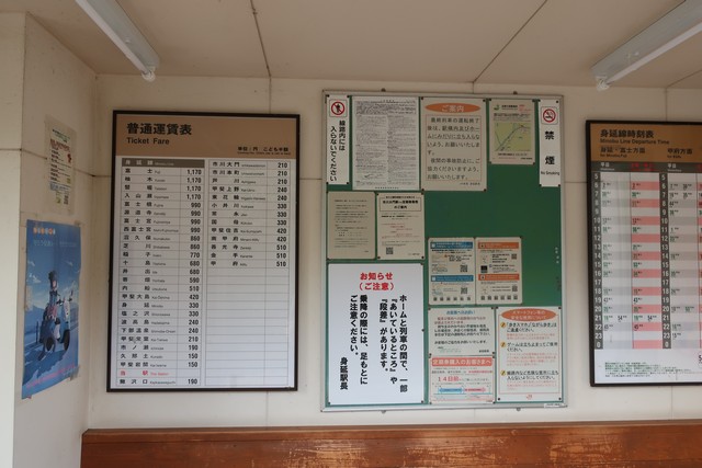 落居駅 ホーム