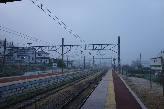 明科駅 ホーム