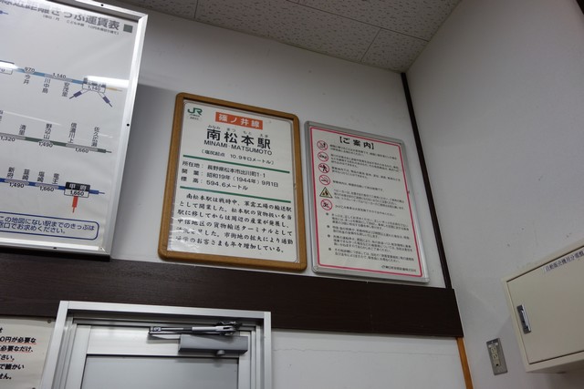 南松本駅 改札口