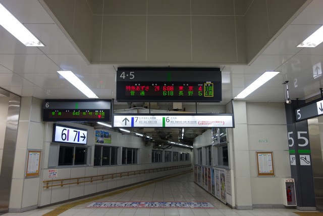 松本駅 ホーム