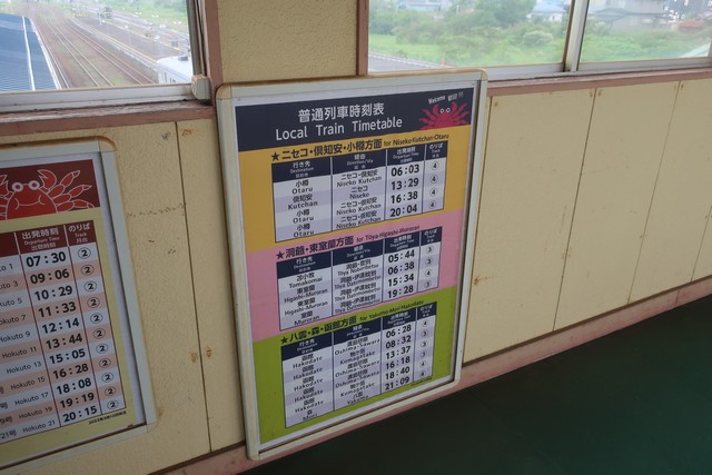 長万部駅 ホーム