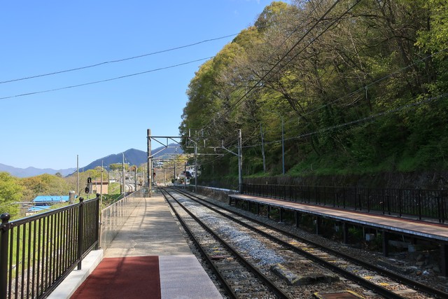 姨捨駅 ホーム