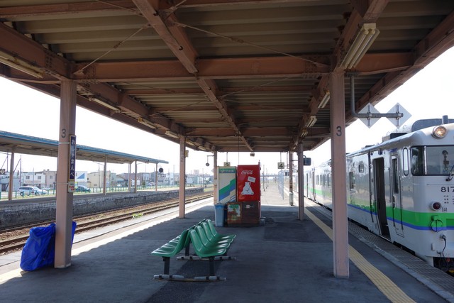 長万部駅 ホーム