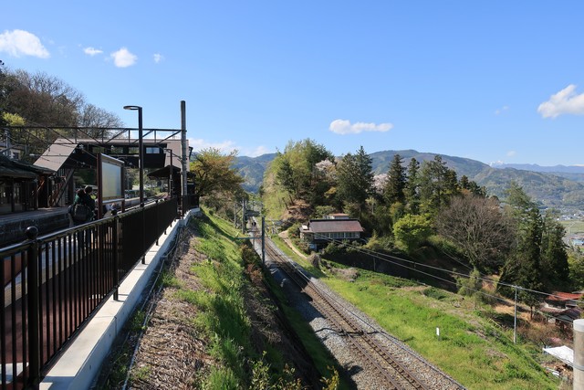 姨捨駅 ホーム