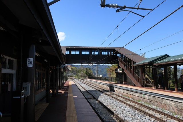 姨捨駅 ホーム
