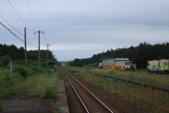 静狩駅 ホーム