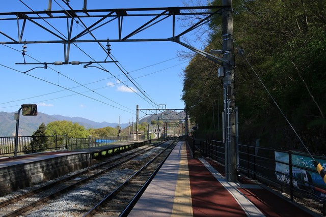 姨捨駅 ホーム