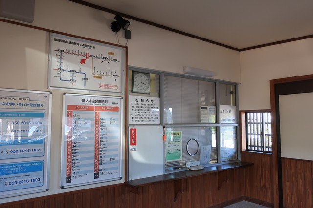 稲荷山駅 改札口