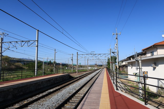 稲荷山駅 ホーム