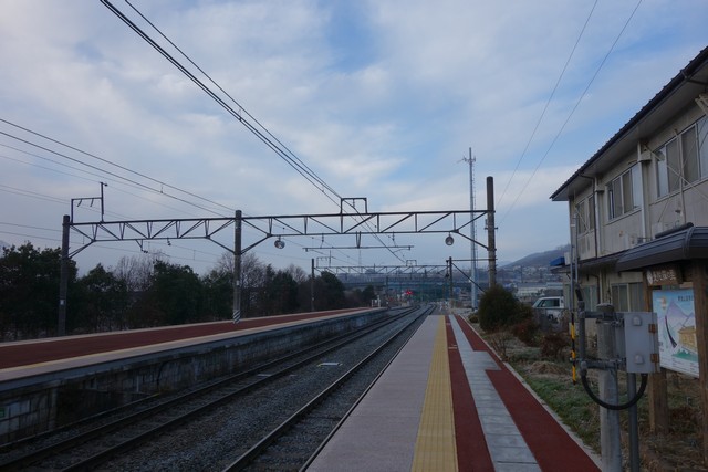 聖高原駅 ホーム