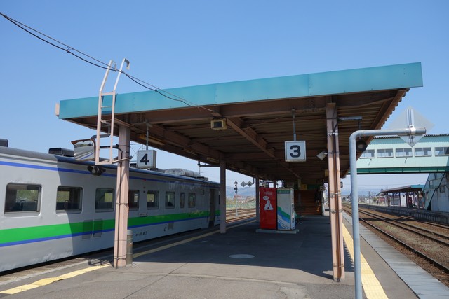 長万部駅 ホーム