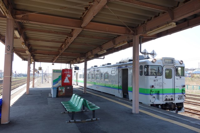 長万部駅 ホーム