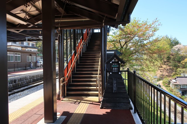 姨捨駅 ホーム