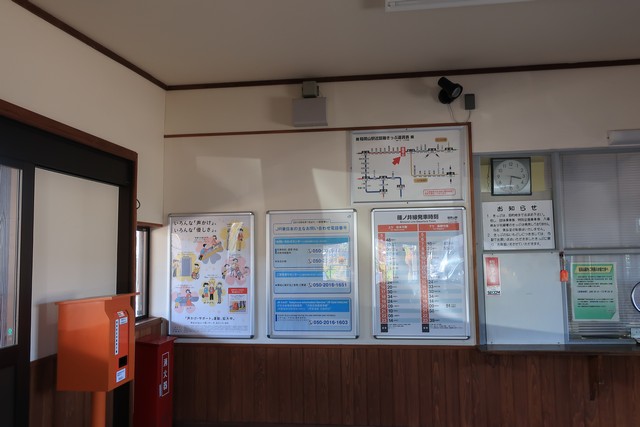 稲荷山駅 改札口