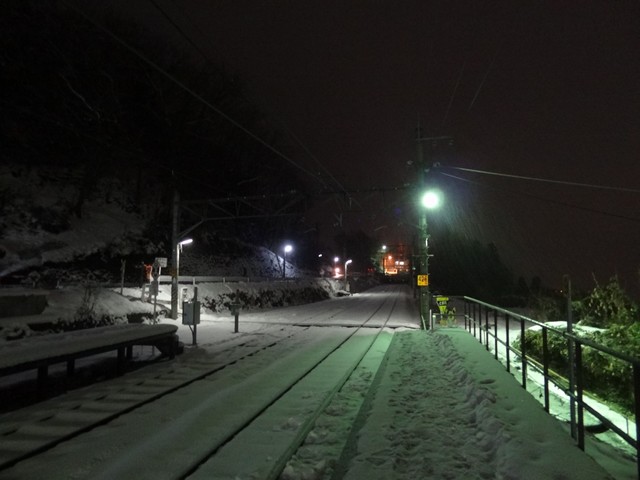 姨捨駅 ホーム