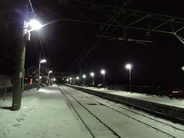 姨捨駅 ホーム