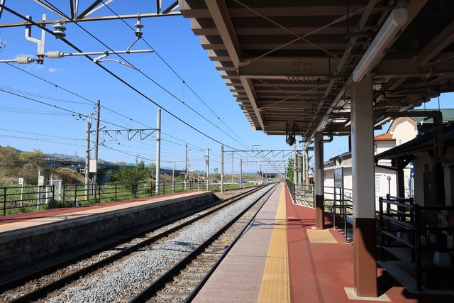 稲荷山駅 ホーム